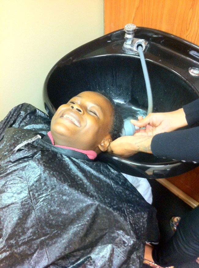 Baby locs initial styling 11-17-12