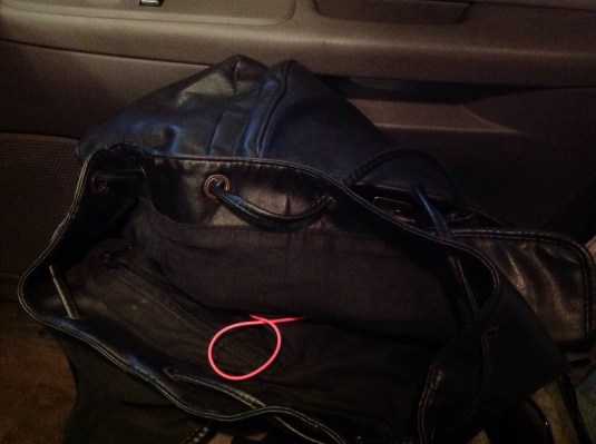 Gloves, locks, my ipod, and other "stuff" fills my gym bag.