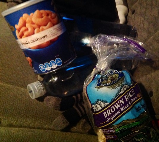 "Some" of the healthy snacks in my car