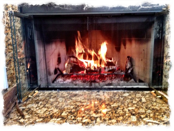 Aaaah, love the crackling sounds of wood burning!